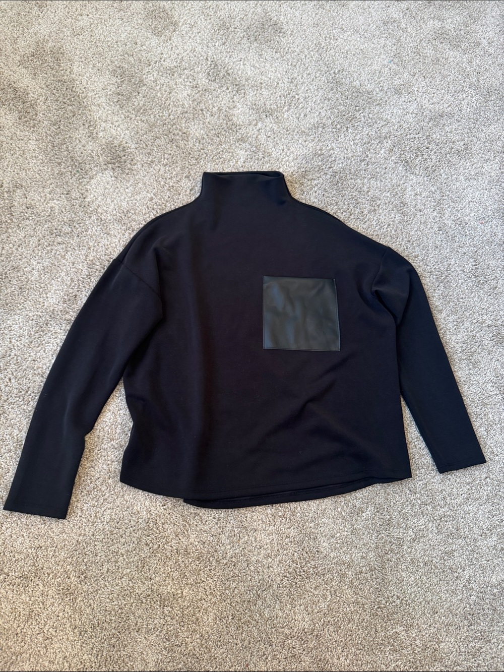 I Love Tyler Madison Black Mockneck Longsleeve